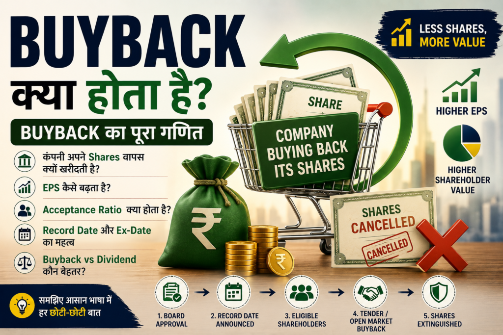 Buyback क्या होता है और Company अपने Shares वापस क्यों खरीदती है